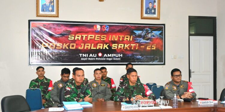 Lanud RSA Natuna Mengikuti Gladi Posko Jalak Sakti 2025