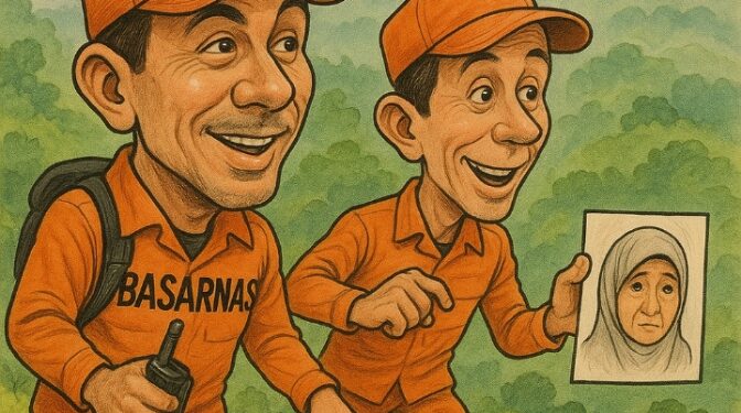 Basarnas Natuna Cari Perempuan Lansia yang Hilang di Perbukitan Serasan Timur