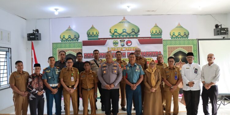 Kapolres Lingga Launching Kampung Bersih Narkoba, Bangun Desa Tangguh Bebas dari Ancaman Narkoba