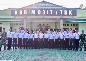 Kodim 0317/TBK Terima Laporan Anggota SPPI Beact 3 yang Baru Selesai Pendidikan