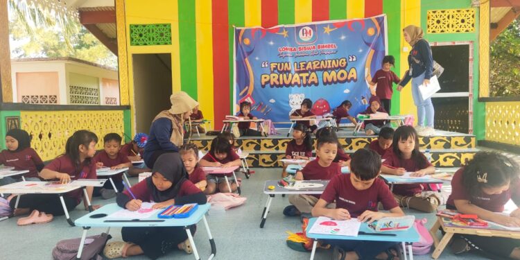 Bimbel Privata Moa Adakan Fun Learning,Tempat Wisata Batu Berdaun