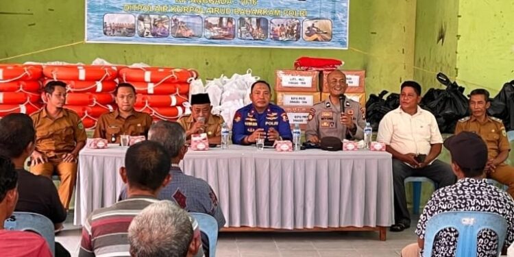 Di Pulau Subi, Komandan Kapal Polair Anggada 7016: Bendera Merah Putih Harus Hadir di Laut Natuna