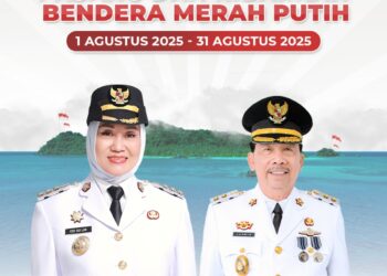 Bupati Cen Sui Lan Ajak Warga Natuna Serentak Kibarkan Merah Putih Sambut HUT ke-80 RI