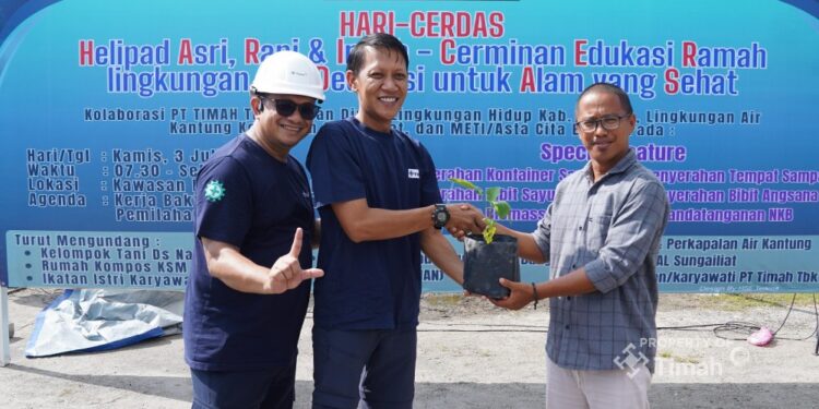 PT Timah Bersama Kelompok Tani Nangnung Tanam Sayur dan Buah-buahan