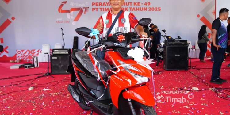 Kulup dan Henny Dapat Motor di HUT ke- 49 PT Timah Tbk