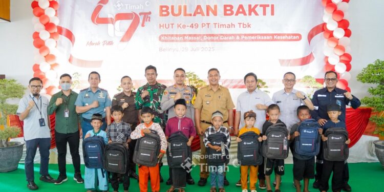 Bulan Bakti HUT ke- 49 PT Timah, 112 Anak Ikut Khitanan Masal