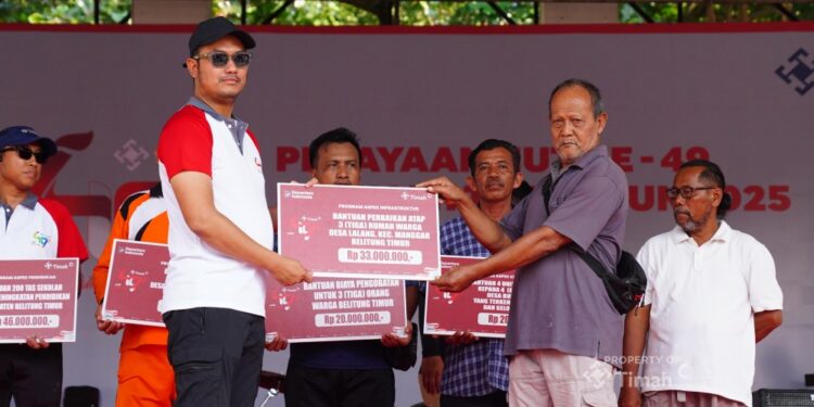 HUT ke- 49, PT Timah Tebar Kebahagiaan Renovasi Rumah Tidak Layak Huni