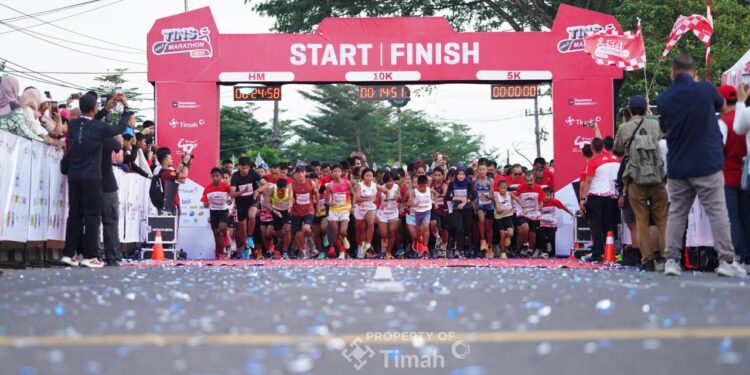 Ribuan Pelari Ikut TINS Half Marathon 2025, Kota Pangkalpinang Dipenuhi Semangat Sportif
