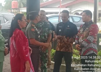 3 Camat Sambut Mesra Dandim 0208/Asahan Kunker Ke Koramil 16 Pulau Rakyat
