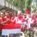 500 Bendera Merah Putih Berkibar di Air Terjun Simonang-Monang Sambut HUT ke-80 RI