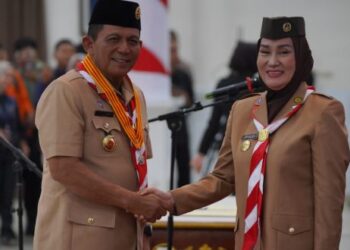 Gubernur Lantik Pramuka Natuna, Kakak Cen Sui Lan Ketua MABICAB 2025–2030