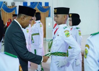 Malam Pengukuhan Paskibraka Lingga, Tugas Mulia di Hari Kemerdekaan 2025