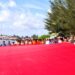 Bendera Merah Putih Raksasa Dibentangkan di Pantai Piwang, Pangkogabwilhan I: Natuna Garda Terdepan NKRI