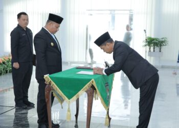 Dr Bukit Buchori Siagian Resmi Jabat Kepala Pelaksana BPBD Asahan
