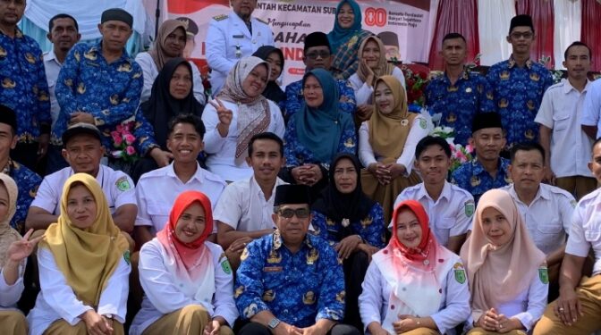 Meriah! HUT ke-80 RI di Kecamatan Subi, Natuna Dihiasi Karnaval Budaya, Permainan Rakyat dan Berbagi Sembako