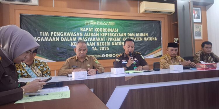 Kejari Natuna Gelar Raker Pakem ke-2 Tahun 2025, Fokus Cegah Aliran Menyimpang di Natuna
