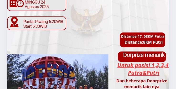 Natuna Runners Gelar Merdeka Run 2025, Erimudin DPRD Ajak Warga Ramaikan Pantai Piwang