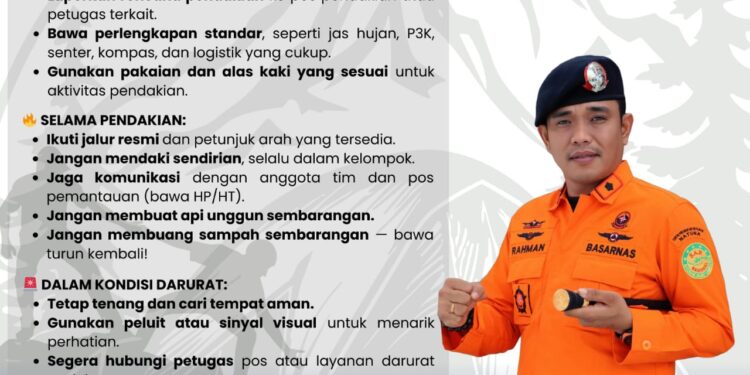 Pendaki Wajib Tahu! Basarnas Natuna Ungkap 3 Kunci Selamat di Gunung