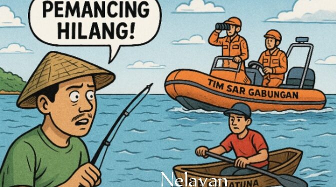 Nelayan Subi Bergerak, Respon Cepat Hilangnya Pemancing di Perairan Pulau Kerdau