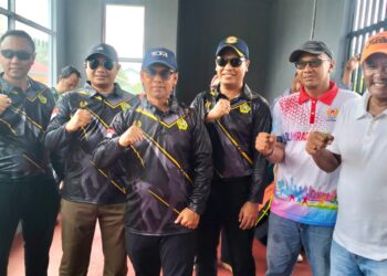 Resmi Dibuka Bupati Iskandar, Pelti Gelar Turnamen Tenis Karimun 2025