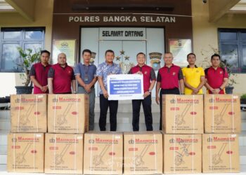 Polres Bangka Selatan Terima Mesin Tanam Jagung dari PT Timah, Ini Tujuannya