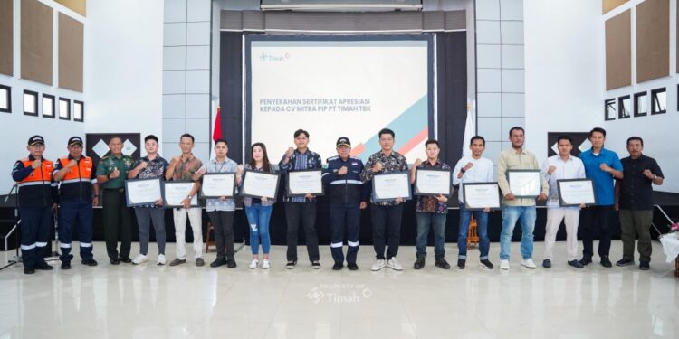 Apresiasi Kinerja Mitra Usaha Penambangan, PT Timah Berikan Penghargaan kepada Mitra Usaha Terbaik