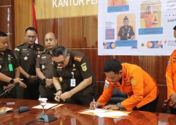 Kejari dan Basarnas Natuna MoU Perlindungan Hukum dan Keselamatan Personil