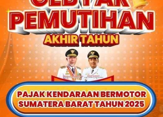 Pemprov Sumbar dan Bapenda Gelar Pemutihan Pajak Kendaraan Hingga 30 Desember 2025
