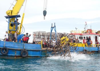 PT Timah dan Ditlantas Polda Babel Sulap Knalpot Ilegal Jadi Rumah Ikan yang Bermanfaat