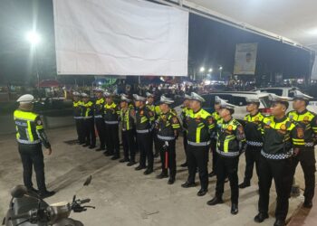 Satlantas Polres Natuna Gelar Pengamanan Final Voli Bupati Cup, Arus Lalu Lintas Berjalan Lancar