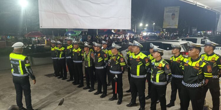 Satlantas Polres Natuna Gelar Pengamanan Final Voli Bupati Cup, Arus Lalu Lintas Berjalan Lancar