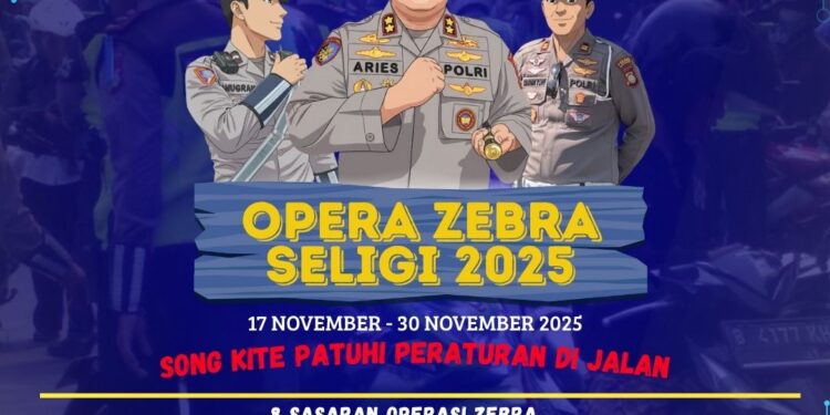 Start Operasi Zebra! Satlantas Natuna Laksanakan Razia 17–30 November 2025