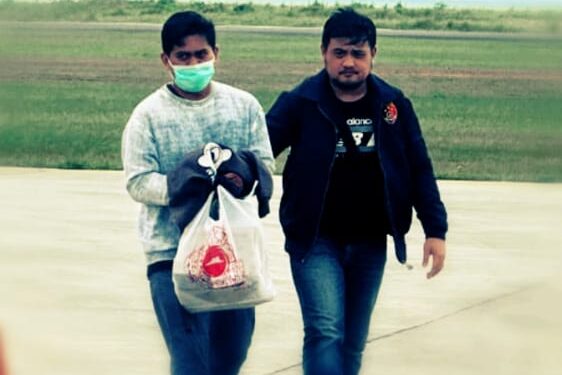 Buronan Penipu Bandara, Inisial DD Ditangkap di Lampung Selanjutnya Digelandang ke Natuna Naik Pesawat