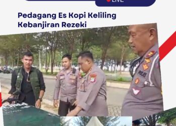 Tukang Es Keliling Kebanjiran Rezeki, Kapolres Natuna Borong Dagangan Hingga Ludes