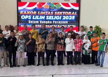 Polres Natuna Gelar Rakor Lintas Sektoral Operasi Lilin Seligi 2025, Perkuat Pengamanan Natal dan Tahun Baru Berbasis Toleransi