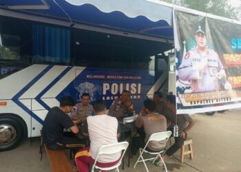 Gerai Lantas Hadir di Posko Terpadu Natuna, Edukasi dan Layanan Masyarakat Sambut Nataru 2025-2026