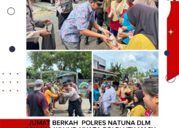 Jumat Berkah Polres Natuna, Polri Hadir Menyapa dan Berbagi untuk Masyarakat
