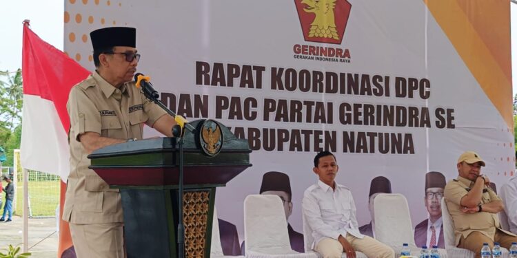 Prabowo Kirim Pesan ke Kader Gerindra Natuna, Jarmin Sidik Siap Perkuat Basis Partai