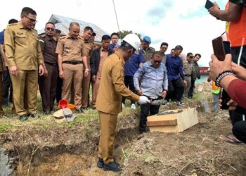 Peletakan Batu Pertama Pembangunan Kantor Gerai Koperasi Desa Merah Putih