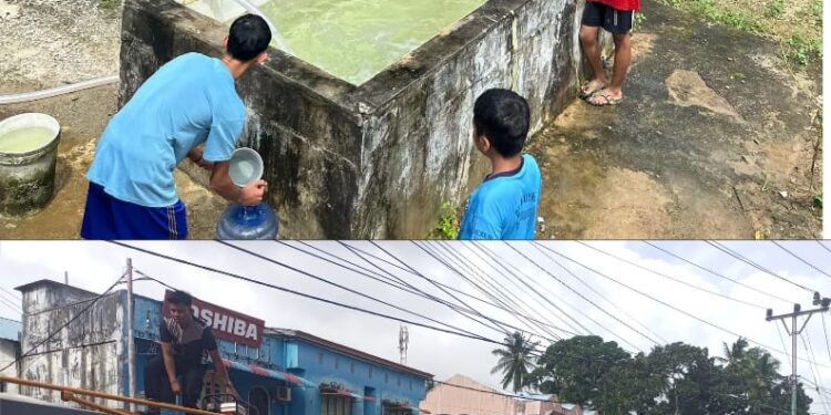Polri Hadir di Tengah Krisis Air, Polres Natuna Bersama PDAM Salurkan Air Bersih Gratis ke Permukiman Warga