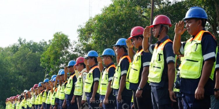 PT TIMAH Tbk Perkuat Budaya K3 Lewat Apel Keselamatan Kerja Rutin di Wilayah Operasional