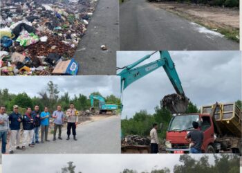 Kapolres Natuna Atasi Sampah Menumpuk di TPS Pering, Alat Berat Dikerahkan