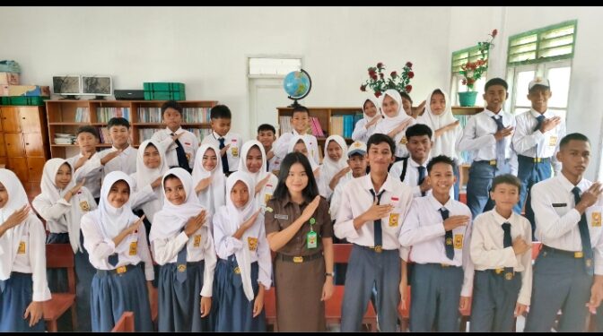 Jaksa Masuk Sekolah di Natuna, Pelajar Diajak Tegas Katakan Tidak pada Judi Online