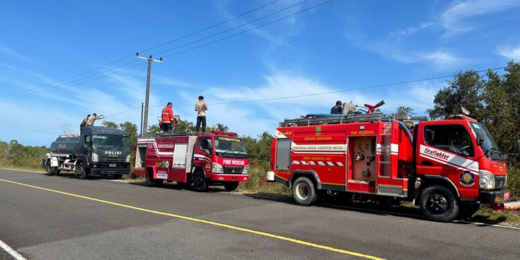 Kebakaran Lahan 15 Hektare di Cemaga, Kapolres Natuna Keluarkan Himbauan Tegas kepada Warga