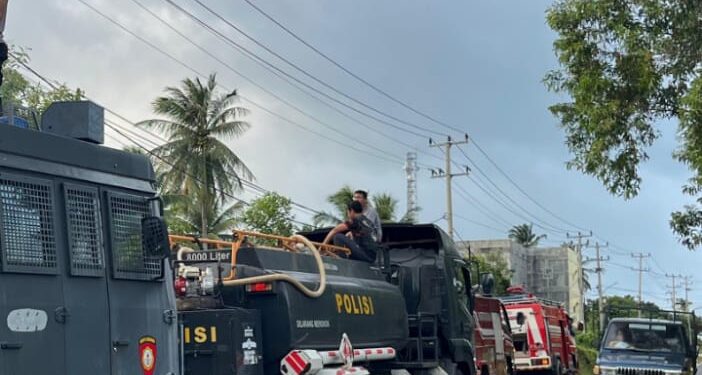Kebakaran Lahan di Depan Kantor BPN Natuna, Api Nyaris Jalar ke Jalan Lintas Nasional