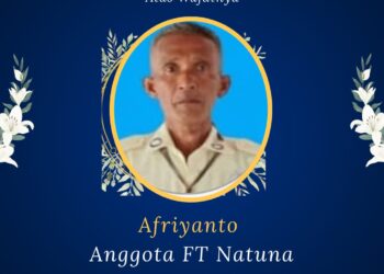 Afriyanto Abang Kandung Berpulang, Aiptu Ahmad Budinata Ps Kasat Tahti Polres Natuna Sampaikan Duka Mendalam