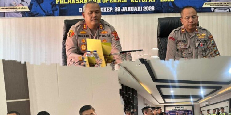 Jelang Operasi Keselamatan Seligi 2026, Polres Lingga Laksanakan Latihan Pra Operasi