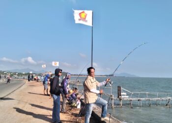 Meriahkan HUT ke-18, DPC Gerindra Kabupaten Karimun Gelar Lomba Mancing