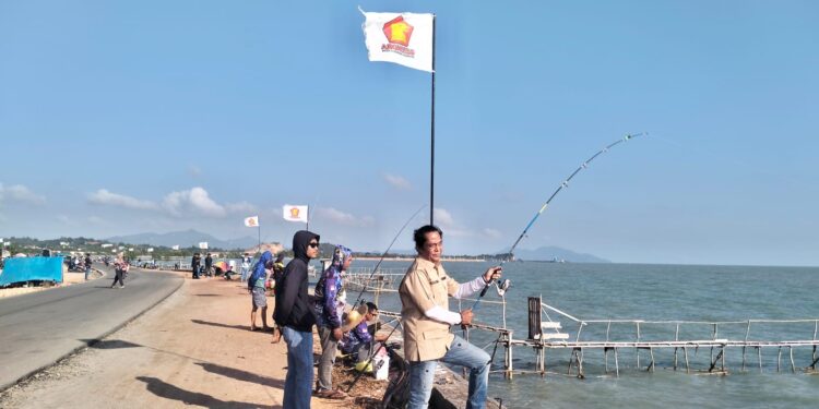 Meriahkan HUT ke-18, DPC Gerindra Kabupaten Karimun Gelar Lomba Mancing