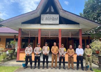Kapolsek Serasan Tancap Gas Bangun Soliditas Forkopimcam, Siap Hadapi Bencana dan Gangguan Kamtibmas